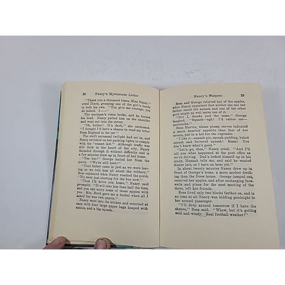 Nancy Drew Mystery: Nancy's Mysterious Letter Carolyn Keene VTG HC c1932 BCE - Picture 14 of 16